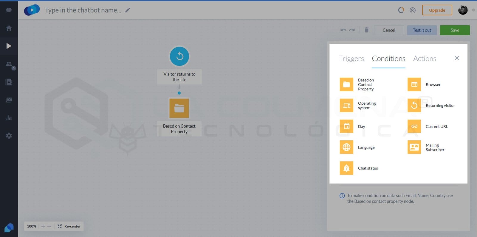 Nodos condicionales para chatbots