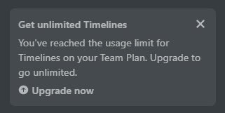 Alerta de límite de Timelimes