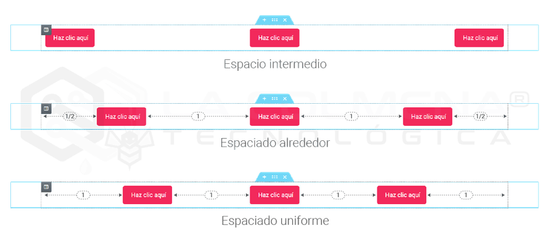 Alineación horizontal columnas