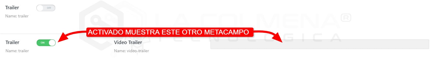 Comutador Metacamp da JetEngine tipo poste