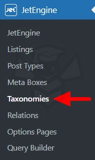 JetEngine Taxonomies